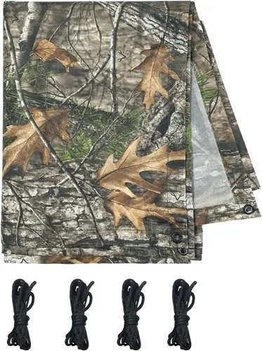 Vista 13 de Lona resistente de 0.157 in, impermeable, resistente a los rayos UV, utilizada para exteriores, caza, camping, mochileros, tienda de campaña, lona