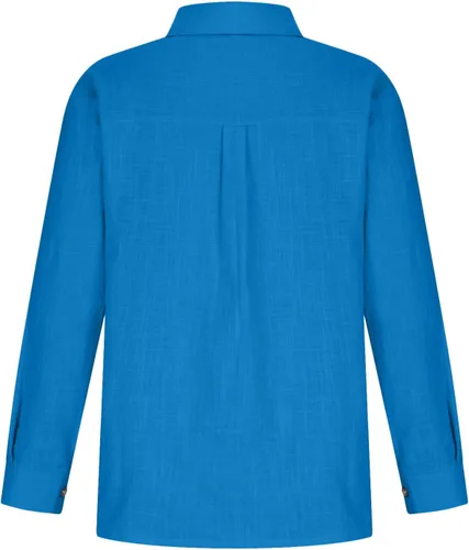Vista 4 de SMIDOW Camisa de algodón y lino con botones para mujer