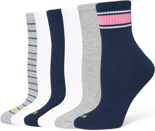 Vista 11 de HUE Calcetines cortos para mujer (paquete de 6)