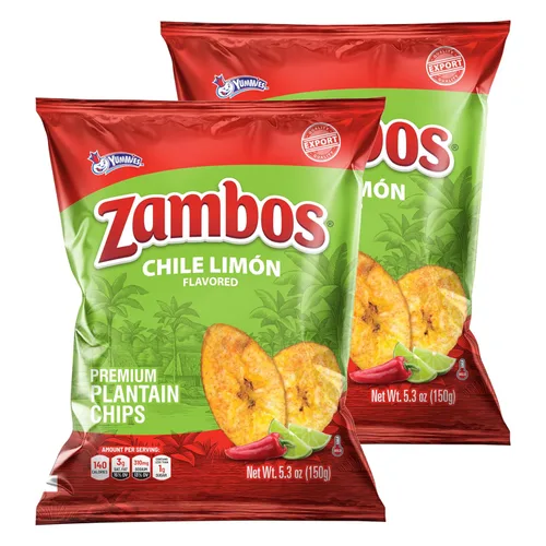 Vista 16 de Zambos Chile Limón Plátano Chips, 2.47 oz – Aperitivo crujiente, sin gluten – Sabor a lima chile audaz – (paquete de 8)