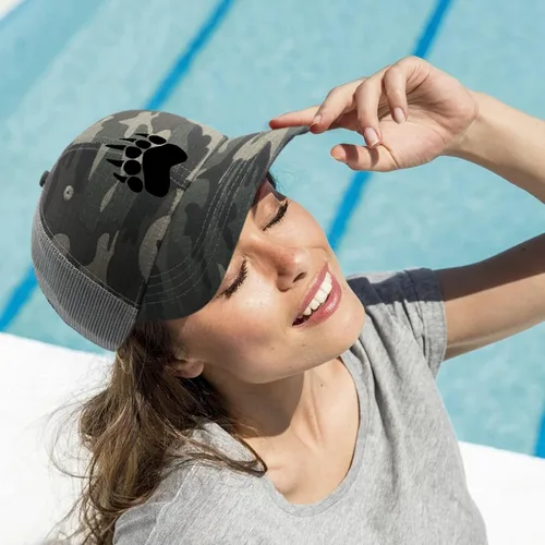 Vista 5 de Dad Hats The Bear's Tracks Baseball Caps, Vintage Hat for Women
