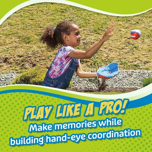 Vista 6 de Toysmith Get Outside go! Super Sport juego de guantes y bola fácil de atrapar