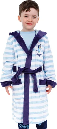 Vista 4 de Bluey Bata de baño Bata para niños con orejas 3D Bata de baño con capucha Bata de casa para niños Tallas 2T a 8