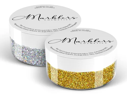Vista 184 de MARBLERS Polvo de mica natural grueso [perla azul acero] 0.11 onzas (0.11 oz) altamente pigmentado no tóxico, vegano, libre de crueldad animal