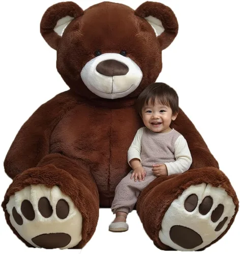 Vista 4 de Anico - Peluche beige de 10" con ojos bordados Suave animal de peluche, perfecto como peluche para bebés, niños pequeños y niños Peluche