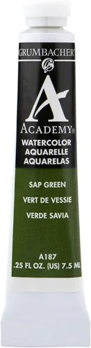 Vista 9 de Grumbacher Academy Pintura de acuarela, 0.3 fl oz/0.25 onzas, óxido de cromo verde (A048)