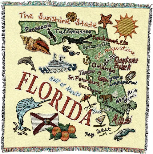 Vista 23 de Pure Country Weavers State of Alabama - Manta cuadrada para regalo, manta de tapiz tejida de algodón, fabricada en los Estados Unidos