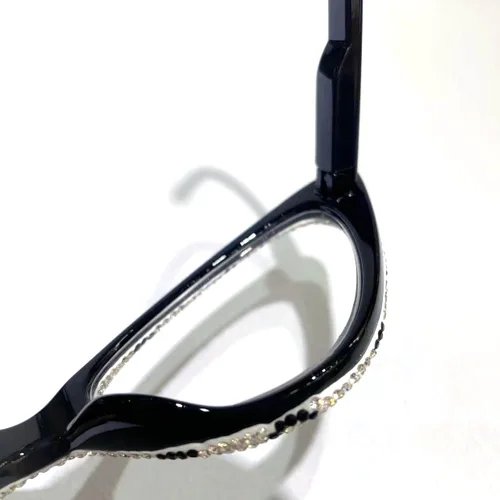 Vista 7 de willochra Elegantes gafas de lectura con diamantes de imitación de ojo de gato para mujer, diseño de diamantes de moda, gafas de luz azul Rosado