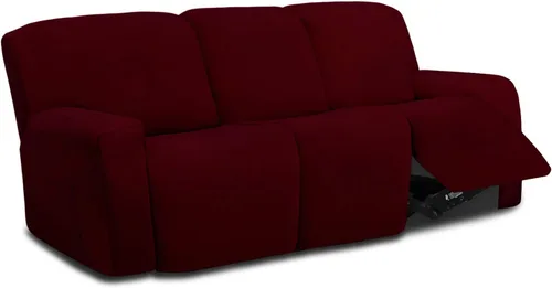 Vista 63 de Easy-Going - Funda elástica de microfibra para sofá reclinable seccional, suave vellón ajustable a tu sofá de 2 cuerpos, lavable, protector