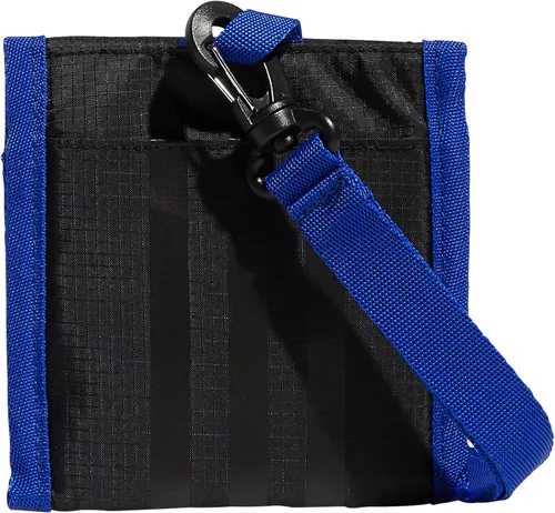 Vista 5 de adidas Originals Cartera de viaje con bolsillo para el cuello con cordón desmontable, negroazul lúcidorosa haz, talla única, NegroAzul LucidoRosa