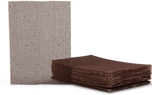 Vista 8 de AmerCareRoyal - Pantallas de limpieza de parrilla, almohadillas de malla abrasiva pretratadas para el mantenimiento de la parrilla superior plana