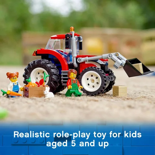 Vista 6 de LEGO City Grandes Vehículos Tractor 60287 - Juego de juguetes de construcción para niños, niñas y niños a partir de 5 años (148 piezas)