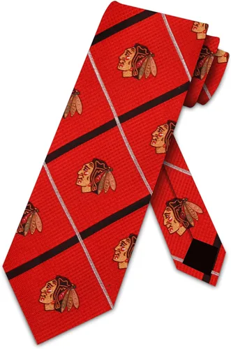 Vista 3 de Eagles Wings Blackhawks Ties Chicago Mens NHL Neckties Multi