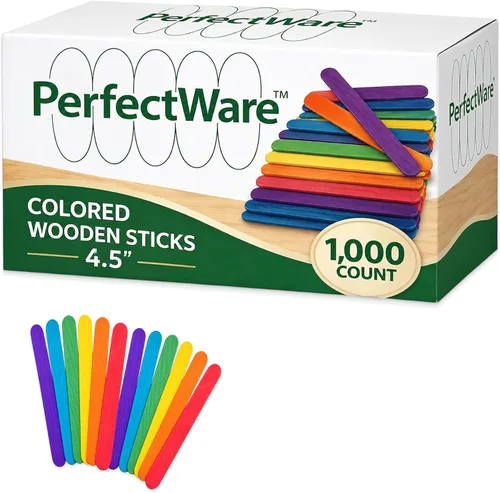 Vista 9 de Perfectware Palitos para manualidades de 4.5 pulgadas, 1000