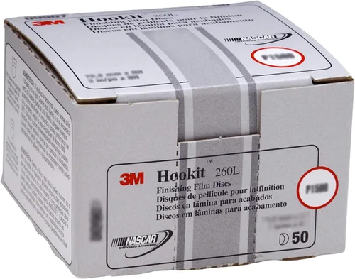 Vista 15 de 3M 17 Hookit - Disco de película para acabado, antipolvo, 6 pulgadas, P8., P600, 3