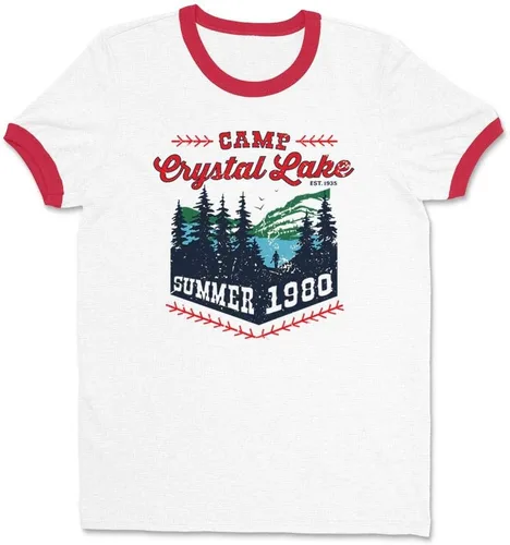Vista 2 de Camiseta unisex de Camp Crystal Lake Ringer