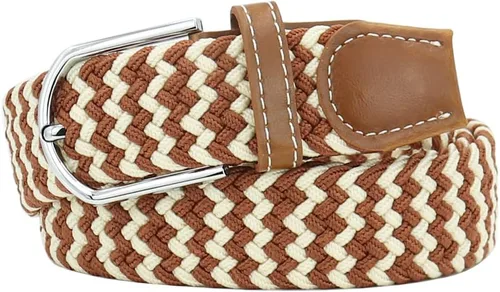 Vista 38 de Mixed Color Woven Stretch Braided Belts for Men and Women Fashion Elastic Belts