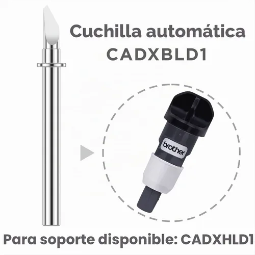 Vista 4 de Paquete de 2 cuchillas automáticas CADXBLD1 para Brother ScanNCut DX, utilizando material de acero de tungsteno de resistencia duradera