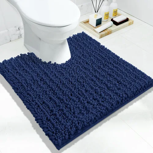Vista 98 de Yimobra Alfombras de Baño Antideslizantes Lavables - Alfombra de Baño de Chenilla Ultra Suave Absorbente, Alfombra Peluda de Secado Rápido para Negro