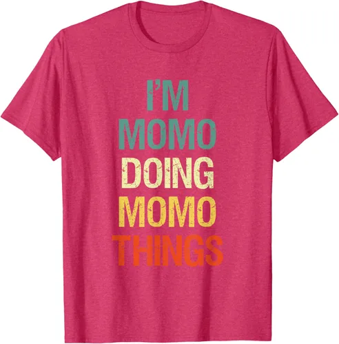 Vista 30 de I'M Momo Doing Momo Things - Camiseta de regalo con nombre personalizado, Negro, S