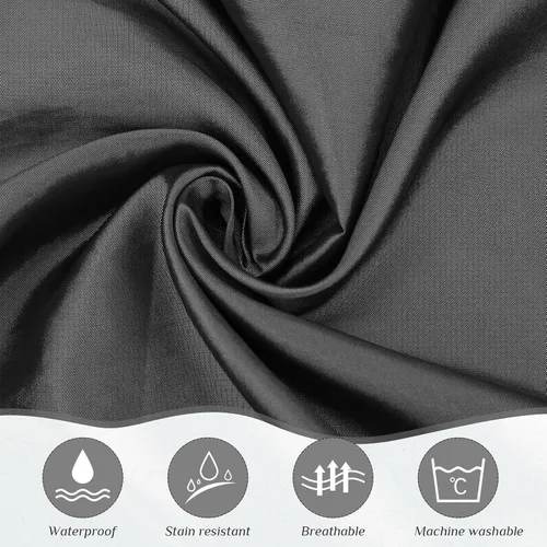 Vista 2 de Leumoi 8 batas de salón para peluquería, para cliente, con bolsillos para clientes y mujeres (gris)