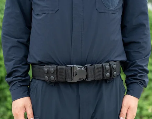 Vista 5 de TACNEX Cinturón de pistola de 2 pulgadas con cinturón interior de liberación rápida de 4 protectores con cierre de gancho de metal para bolsas