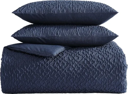 Vista 5 de Nautica - Juego de funda de edredón tamaño individual, ropa de cama de microfibra suave y acogedora con funda a juego, decoración del hogar