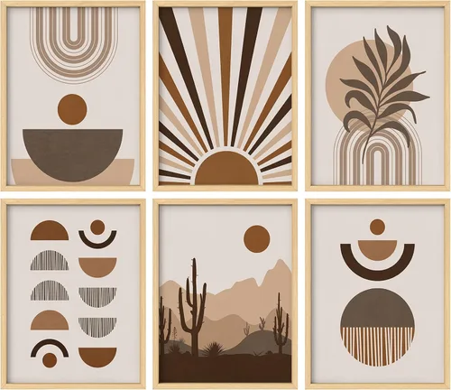 Vista 13 de Juego de galería de collage enmarcado para pared, diseño de plantas de flores de William Morris, ilustraciones de naturaleza silvestre, moderno