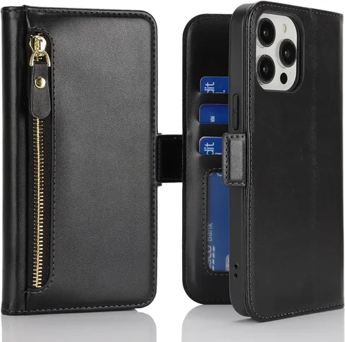 Vista 33 de Havaya Funda MagSafe compatible con iPhone 13 Pro Max con tarjetero - Funda magnética desmontable 2 en 1 - Ranuras para tarjetas de crédito de carga