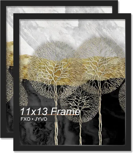 Vista 118 de Fxojyvo Marco de fotos de 5 x 8 pulgadas, marco negro para póster de fotos de 5 x 8 pulgadas, peso ligero y altamente transparente, marco de 5 x 8
