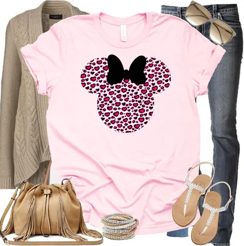 Vista 3 de Leopardo, Minnie Camisa, Cheetah Minnie Camisa, Animal Kingdom, Camisa Safari Casual Manga Corta Camisa