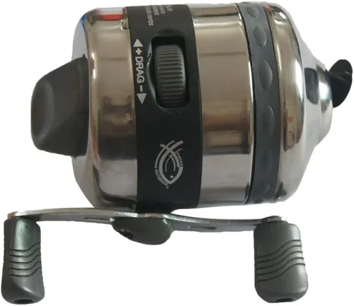 Vista 6 de Carrete de pesca JIEXI HWYP 40S Catapult de aluminio con arco de pesca, paquete de 1