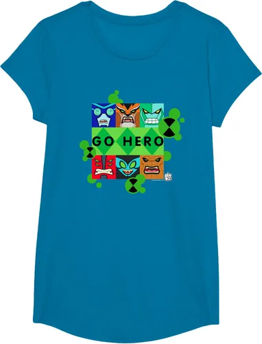 Vista 41 de Ben 10 Go Hero - Camiseta, Azul / Patchwork, S