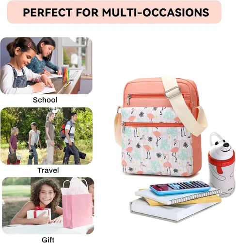 Vista 2 de mygreen Juego de bolso cruzado pequeño para niñas adolescentes, bolsas de mensajero pequeñas para niños de 9 a 10 años, regalos