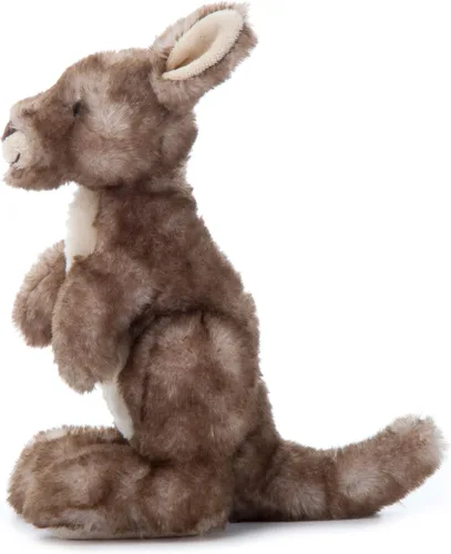 Vista 12 de The Petting Zoo Animal de peluche de canguro, regalos para niños, animales salvajes del zoológico Onez, juguete de peluche canguro de 9 pulgadas