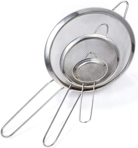 Vista 3 de Strainer Colander Basket Premium Stainless Steel - (Size : 16 & 20 cm), Set of 2 pcs