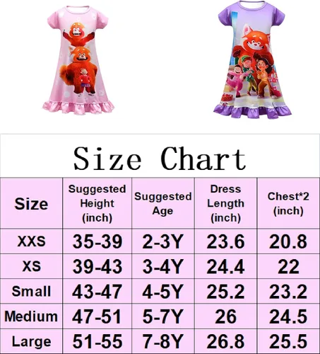 Vista 3 de Girls Fashion Cartoon Homewear Summer Casual Dress for Toddler