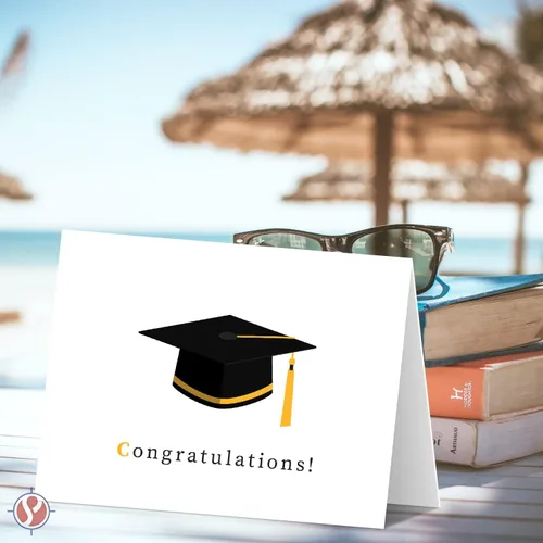 Vista 3 de Tarjetas de felicitación y sobres de graduación – Graduados de clase 2026, agradecimiento, felicitaciones de celebración, saludos plegables
