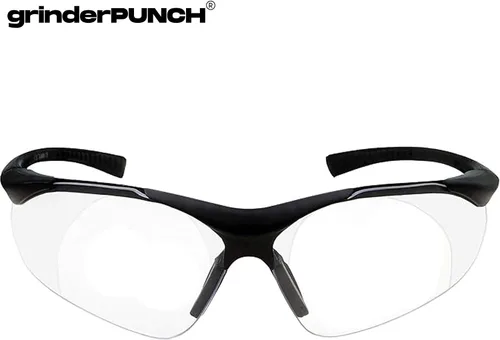 Vista 3 de grinderPUNCH Lentes de Seguridad de Lente Completa con Aumento de Magnificación ANSI Z87, Resistente a Impactos, Lentes de Lectura con Dioptría