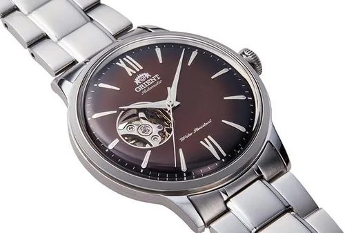 Vista 8 de Orient Reloj automático para hombre con correa de acero inoxidable, gris, 22 (Modelo RA-AG0027Y10B)