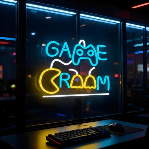 Vista 13 de Letrero de neón de auto de carreras para decoración de pared, letras iluminadas LED, letrero LED de auto de carreras, regalos para fiestas