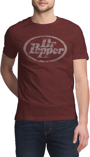 Vista 3 de Tee Luv Camiseta con logo Faded Dr Pepper Soda para hombre