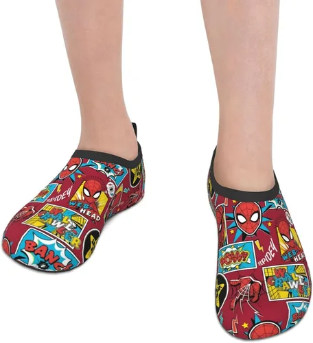 Vista 5 de Cool Superheros Zapatos de agua para niños ligeros antideslizantes piel de agua descalza deportes de natación playa piscina para niños y niñas