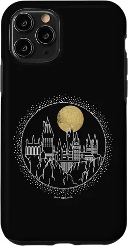 Vista 26 de Funda para iPhone 15 Pro Harry Potter Hogwarts Line Art