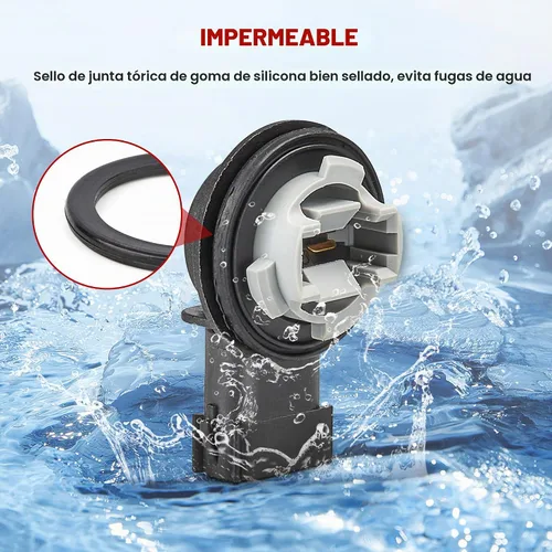 Vista 5 de RED WOLF Enchufe de Luz de Señal de Giro de Cola Compatible con Dodge Ram 1500 2500 3500 2009-2020 Lámpara de 3 Terminal Enchufe de Bombilla de Luz