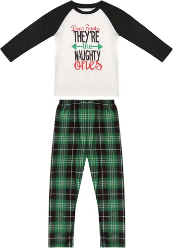 Vista 4 de Conjunto de pijamas de Navidad a juego para la familia y el perro, lindos trajes familiares de fiesta de pijamas de Navidad