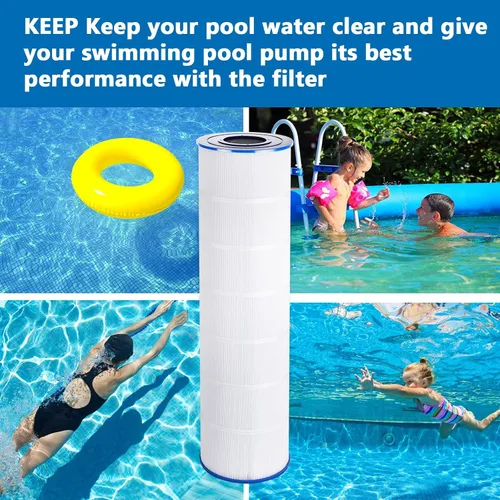 Vista 7 de PELLUCID Filtro de piscina compatible con Jandy CS250, Unicel C-8425, R0462500, PJANCS250, Unicel C-8418, Filbur FC-0824, cartucho de filtro de 250