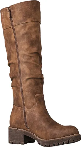 Vista 3 de GLOBALWIN Women's Chunky Low Heels Boots Knee High Boots For Women