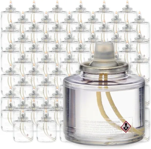 Vista 12 de Hollowick Velas líquidas desechables, 8 horas, para uso en portalámparas votivas de vidrio, luces de mesa de boda de restaurante, cierres