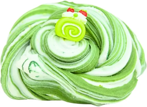Vista 2 de Matcha Ice Cream Slime Slime hecho a mano Slimes de hipocampo (4 onzas)